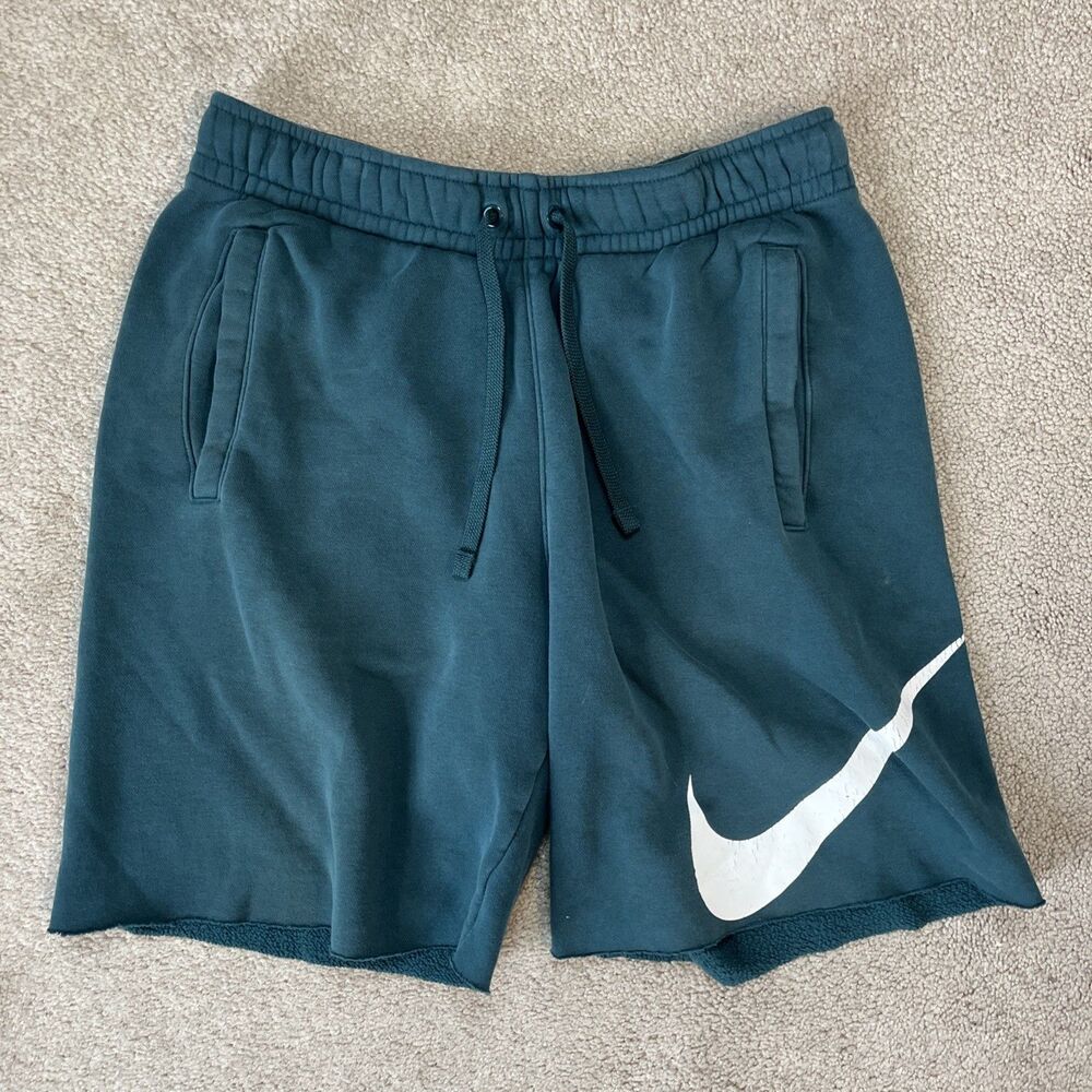 Nike Men's Athletic Shorts in Teal with White Swoosh